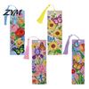 Acrylic Page Markers 4PCS Christmas Theme Diamond Painting Bookmarks, Creative DIY Art Kits, Holiday Party Favors Stress Relief Portable Book