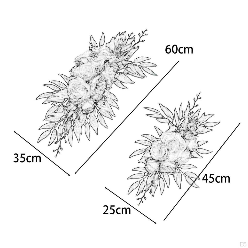 Свадебная арка с цветами, угловой цветочный ряд, декор, подвесная цветочная гирлянда для входной двери для
