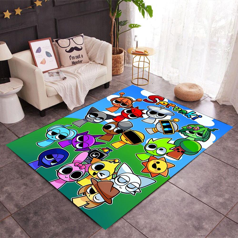 Colorful Creatures Gathering Floor Mat Perfect for Entryway Foyer Balcony Outdoor Antislip Carpet Decorate Offices Perfect Gift for Friends & Family
