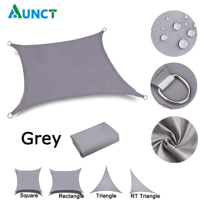 Водонепроницаемый тент, парус, садовый навес, бассейн, козырек от солнца, кемпинговая беседка для наружных тентов, навес для автомобиля, 95% УФ, квадрат, прямоугольник, треугольник