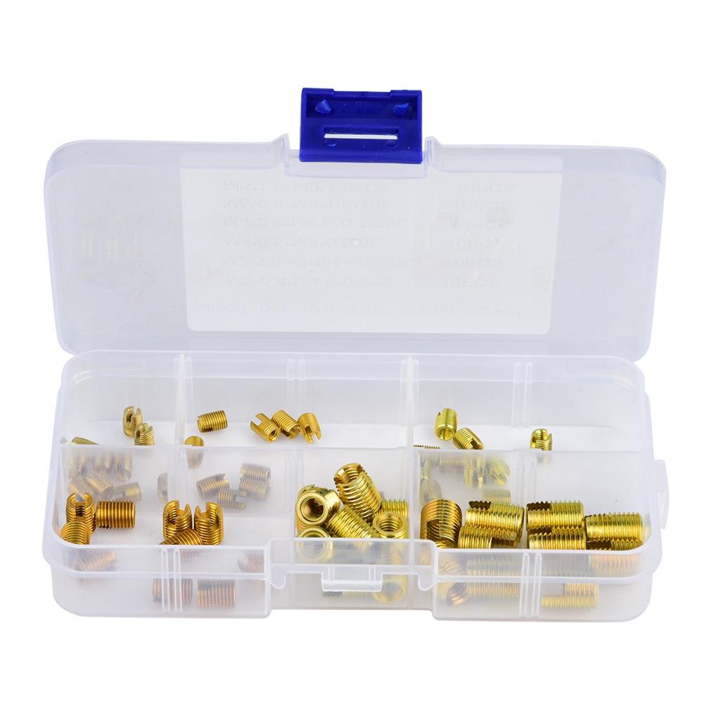 60 шт. 302 Тип углеродистой стали Саморезы Резьбовые Вставки Аксессуары