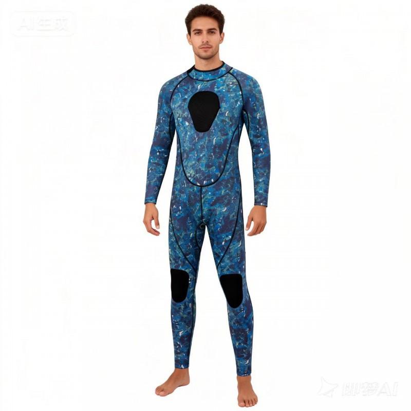 3mm Neoprene Wetsuit Full Body Dive Suit With Knee Pads Freediving Fishing Snorkeling Cold Water Protection