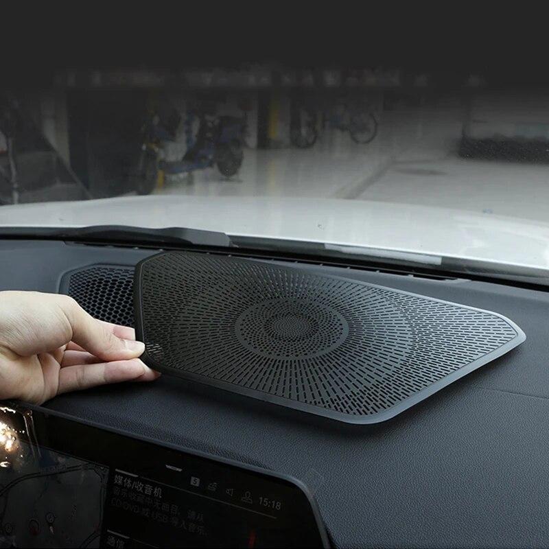 Aluminum Alloy Car Center Console Dashboard Loudspeaker Cover Decorative Frame Auto Accessories For BMW 3 Series G20 G28 -22