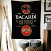 Bacardi Wall Tapestry Aesthetic Wall Hanging Printed Fabric Blanket Decorative Tapestries for Bedroom Living Room Home Decor