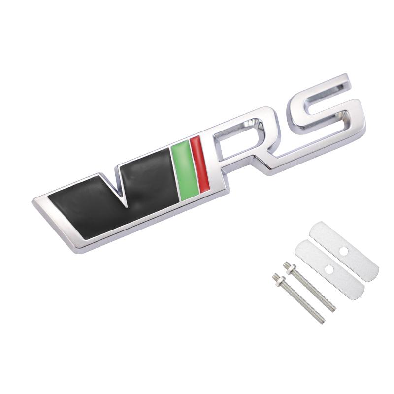 LKPP1 Car Front Grille Trunk Sticker VRS Emblem Badge Decal Accessories For Skoda Octavia Kodiaq Enyaq iV Kamiq Scala Superb Vision RS