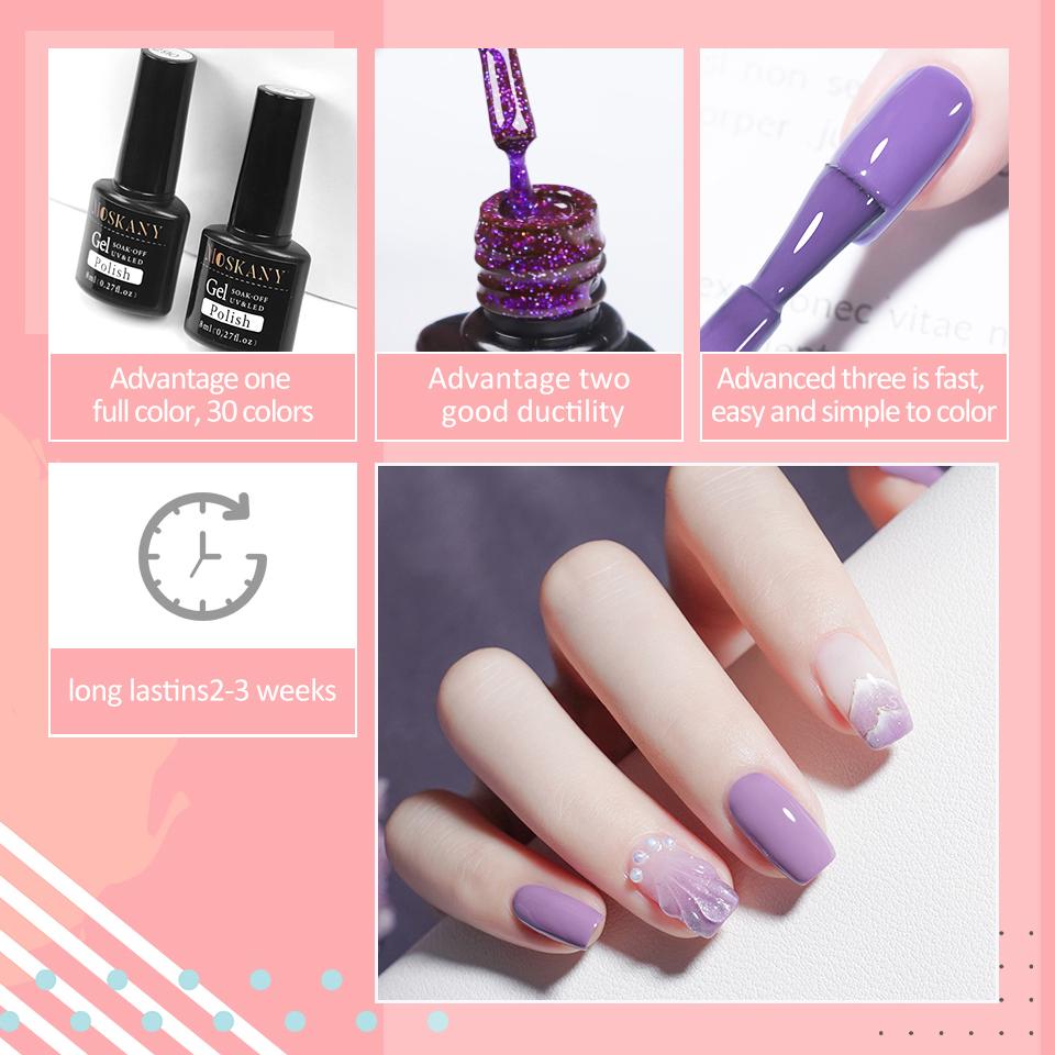 10/20/30 цветов, набор гель-лаков для ногтей, набор гель-лаков для замачивания, маникюр, полупостоянные гибридные лаки, основа и верхний дизайн ногтей