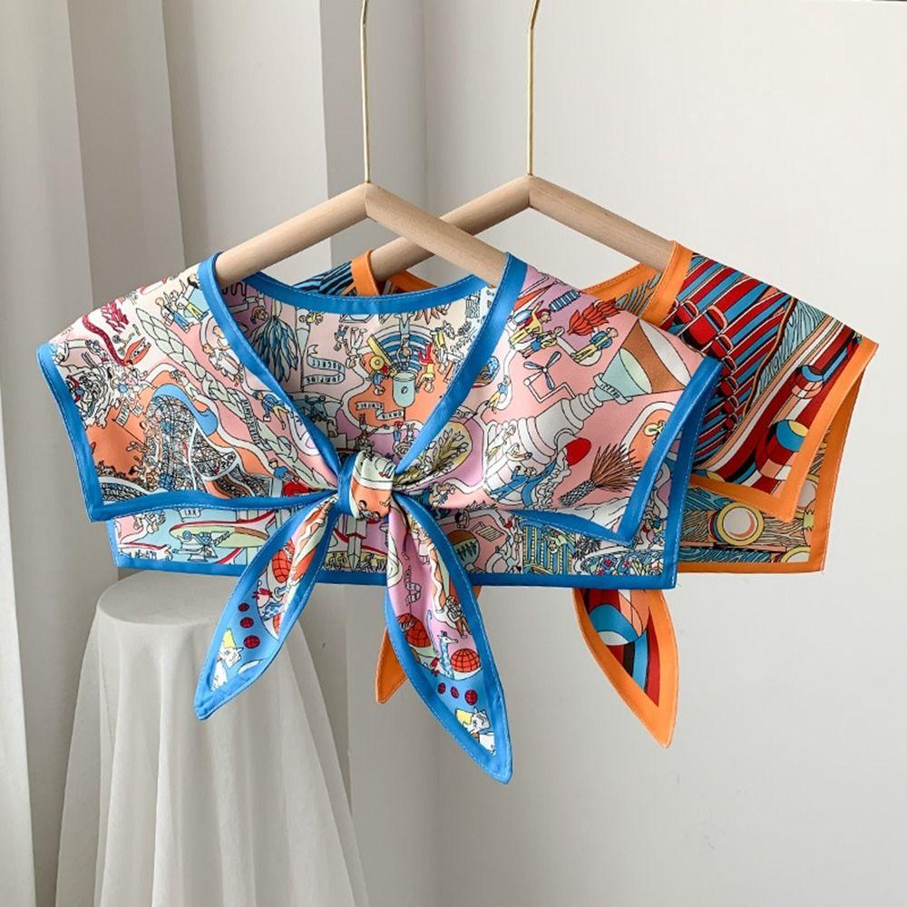 Silk Sunscreen Shawl Sunscreen False Collar Fashion Neckwear Summer