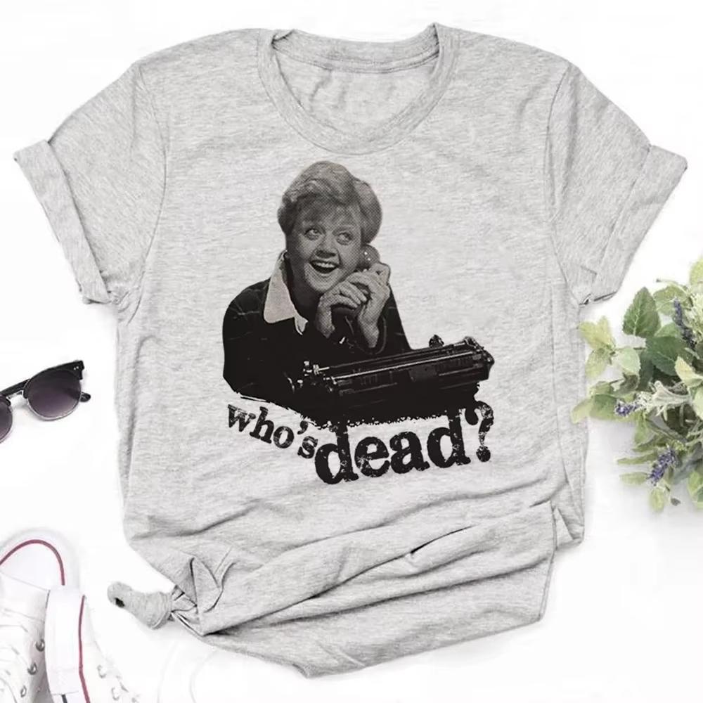 Murder She Wrote Tee Women Funny T-shirts Girl 2000s Clothes