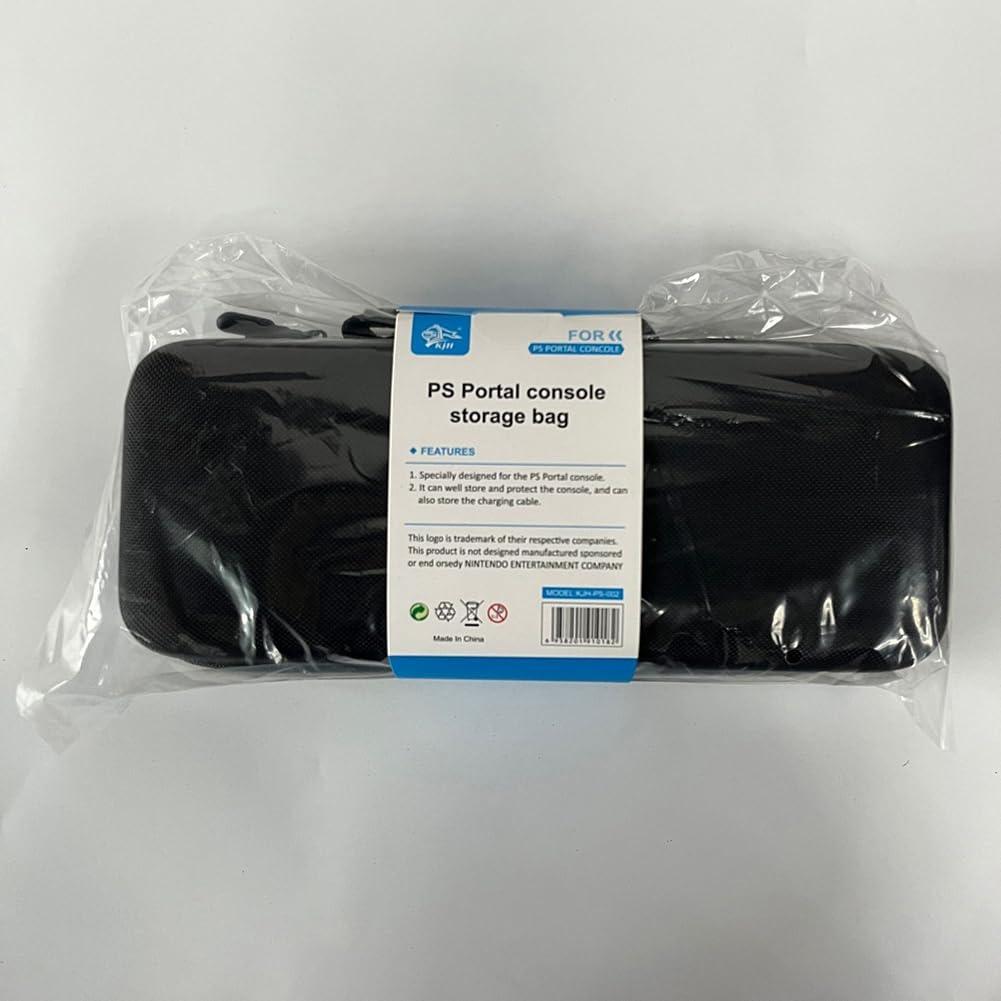 PS5 Portal EVA Hard Shell Case Remote Player, Shockproof Portable Protective Bag Anti-drop Travel Storage Case with Mesh Pocket (Only Case)