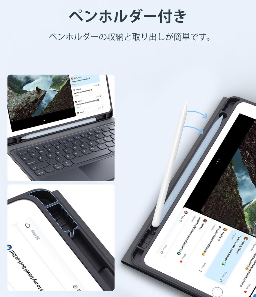 Клавиатура для iPad 9-го поколения Чехол-клавиатура для iPad 8-го поколения с тачпадом Чехол-клавиатура для iPad Чехол-клавиатура для iPad 7-го поколения Чехол-клавиатура BT