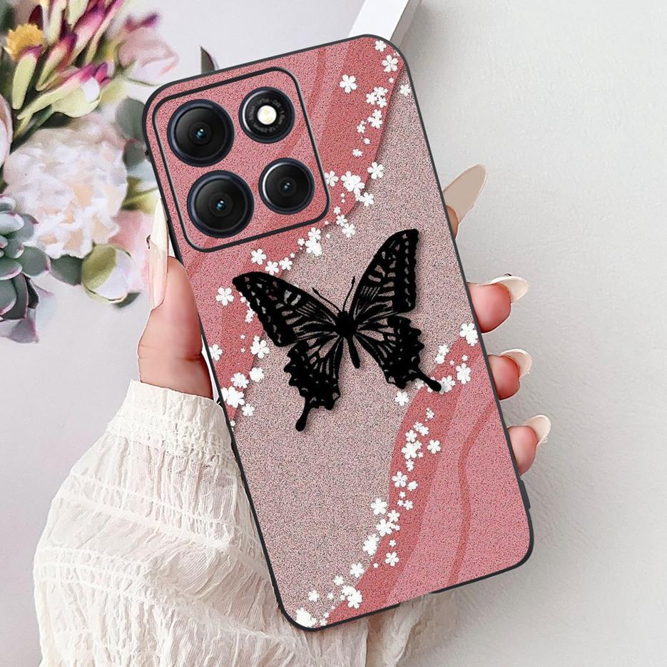 For Motorola Moto G86 Power Case Luxury Buttefly Painted Cover Soft Silicone Case For Motorola Moto G86 G 86 MotoG86 Power Shell