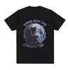 Creative  Wolf Who Can Make Phone Calls Humorous Handsome Simple Casual Tshirt Mens and Womens Luxury Brand Top