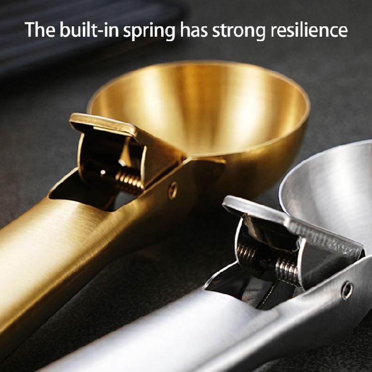 Профессиональные ложки из нержавеющей стали с нескользящей ручкой и системой срабатывания для выпуска содержимого. Идеально подходят для кафе-мороженого.