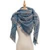 Women's Shawl New Scarf Autumn and Winter Large Plaid Triangle Scarf