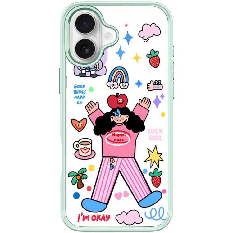 Apple Little Girl Pattern Magnetic Phone Case