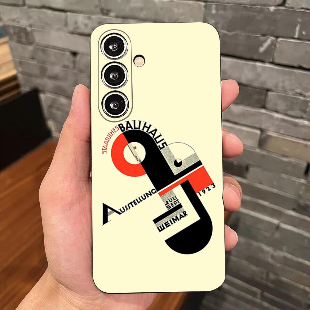 B-Bauhaus-ES Art Phone Case For Samsung S25 Edge S24 S23 S22 S21 S20 Ultra Plus Fe Galaxy A54 A53 A34 A25 A16 Silicon Cover