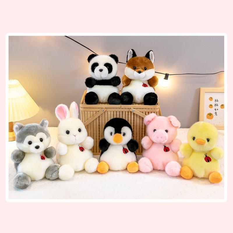 Soft Animal Plush Toy White Rabbit With Pp Cotton For Children Comfort Gift