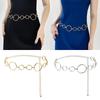 Роскошная женская поясная цепочка, металлическая цепочка в форме большого круга, модный аксессуар, ремень