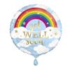 Unique Party Поправляйся скорее Радужный фольгированный шар