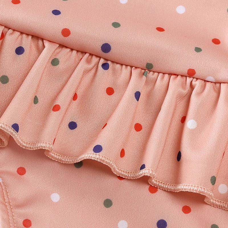 Детский купальник без рукавов и открытой спины с принтом для девочек, цельный комбинезон, купальник со шляпой