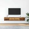 VidaXL TV Furniture 2 Pcs Old Wood 80x31x25.5 Cm Engineered Wood, TV Bench, Hi-fi Cabinet, Entertainment Center, Buffet 861523