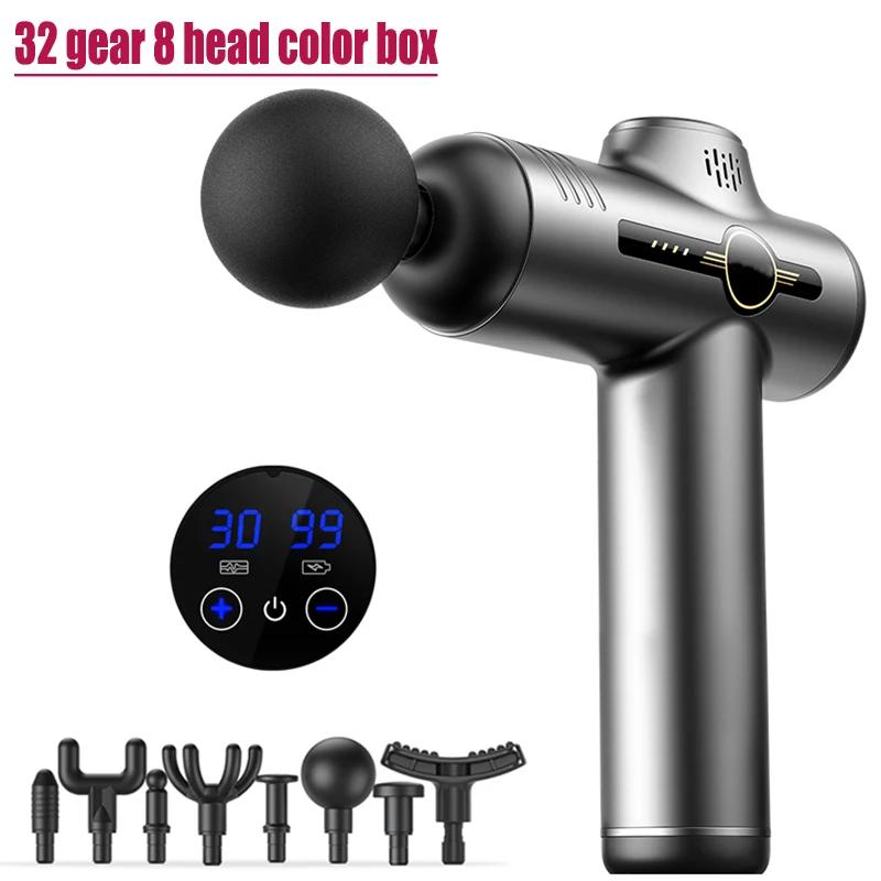 Mini Massage Gun Electric Shock Muscle Relaxation Vibration Fitness Massager For Body Neck Back Ladies Home Travel Fascia Gun