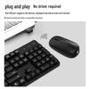 Fude EK633T Wireless Bluetooth Keyboard Mouse Combo