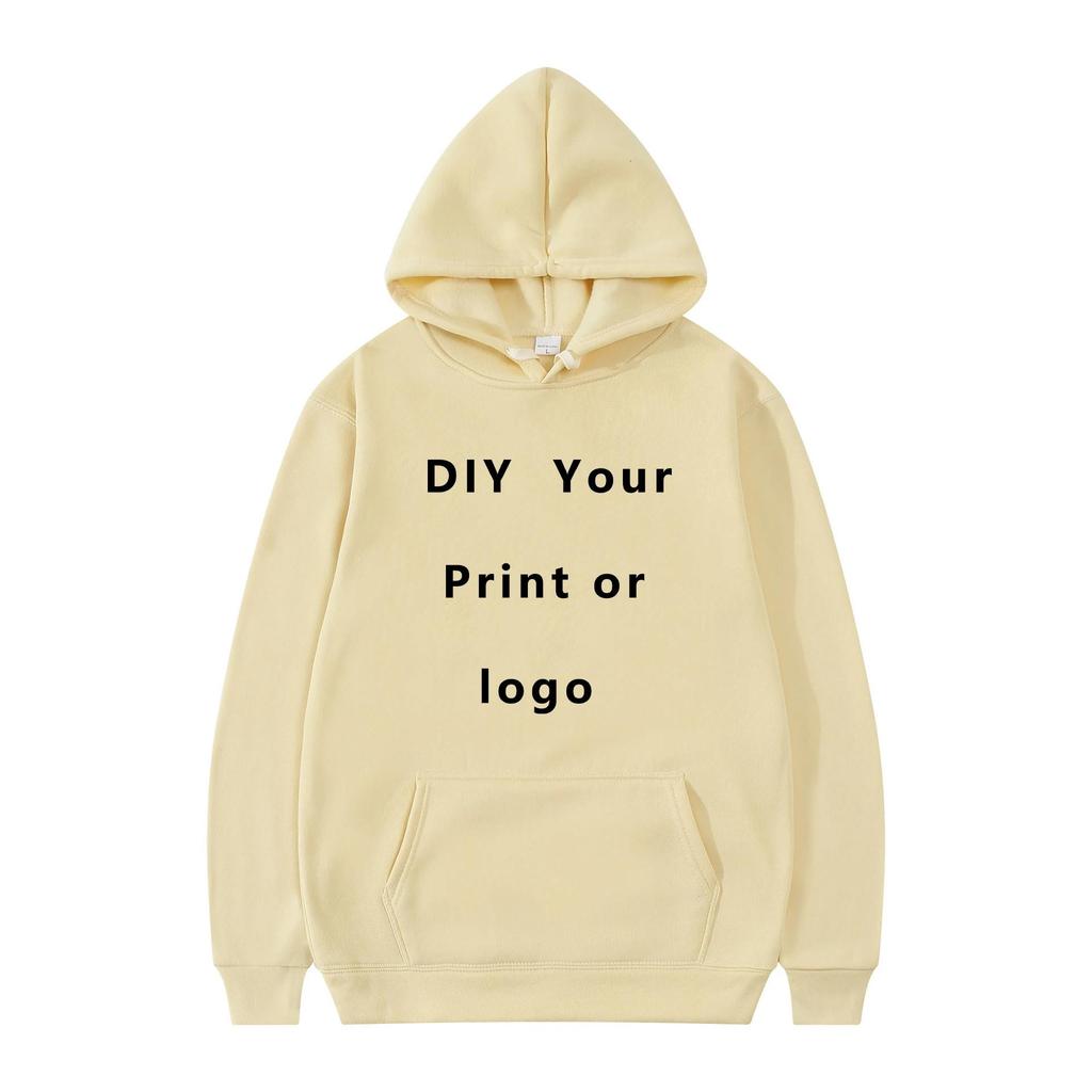 Your Own Design Brand Logo/image Personalize Anywhere Men Women DIY Hoodie Sweatshirt Casual New Fashion High Quality