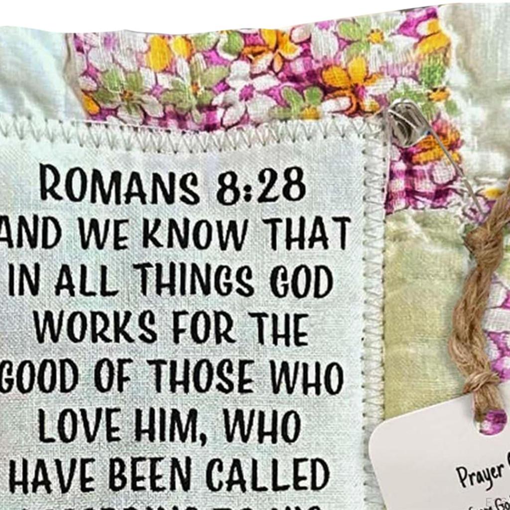 Cross Inside Prayer Quilt for Holiday Decor And Gift