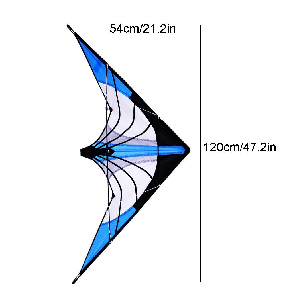Good Flying 1.2m Kite 48 Inch Blue Large Delta Kite New Arrive Sport Kite Garden