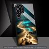 Стеклянный чехол для телефона с изображением прибрежного пейзажа Для Samsung Galaxy S26 S25 S24 S22 S23 Ultra S21 S20 Plus 5G Нескользящий Полное покрытие