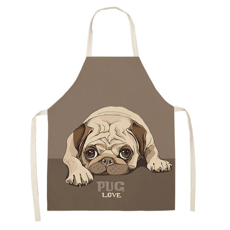 Cartoon Puppy Sleeveless Apron Home Daily Use