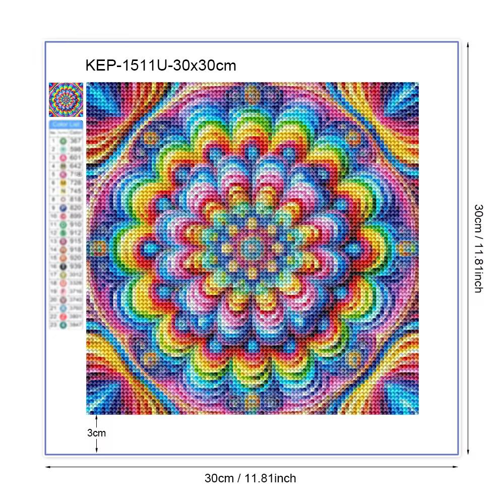 Алмазная живопись Мандала Сделай сам 5D Полный квадрат Круглый Алмаз Вышивка Фантастическая Мозаика Цветок Настенные украшения Гостиная Новинка 2026