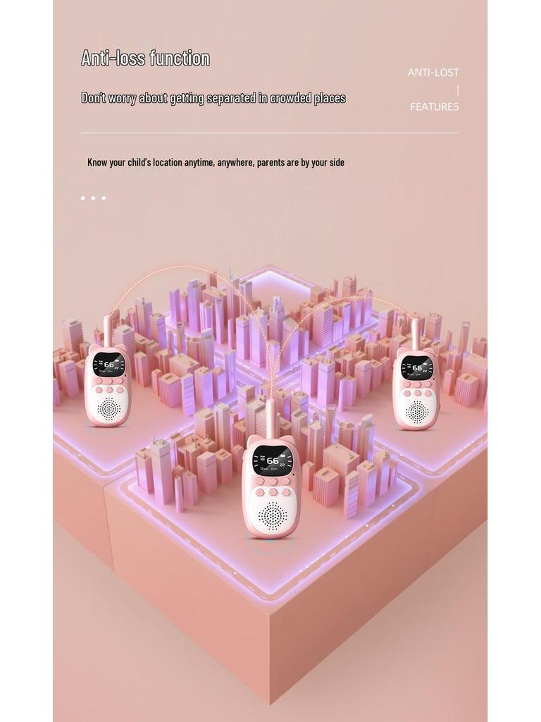 3KM USB Rechargeable Parent-Child Walkie Talkie Toy