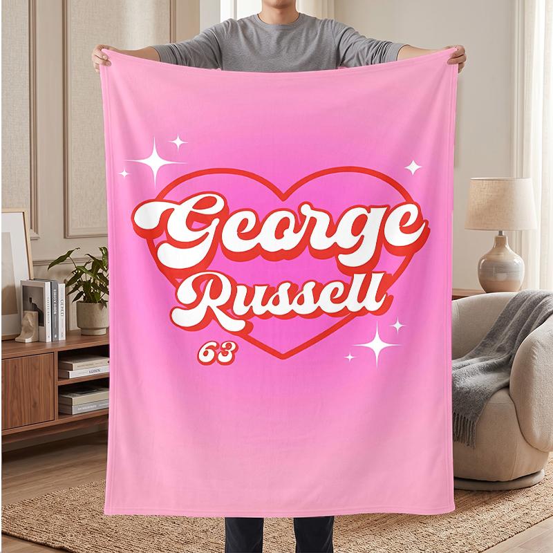 George Russell Soft Warm Flannel Blankets Comfortable Blanket for Home Decoration Gifting