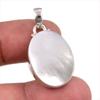 Natural Mother Of Pearl Gemstone Handmade 925 Solid Silver Pendant 1.75" I7T66