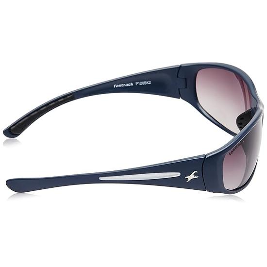 Солнцезащитные очки Fastrack Men Wrap Non Polarization, размер 58, черный