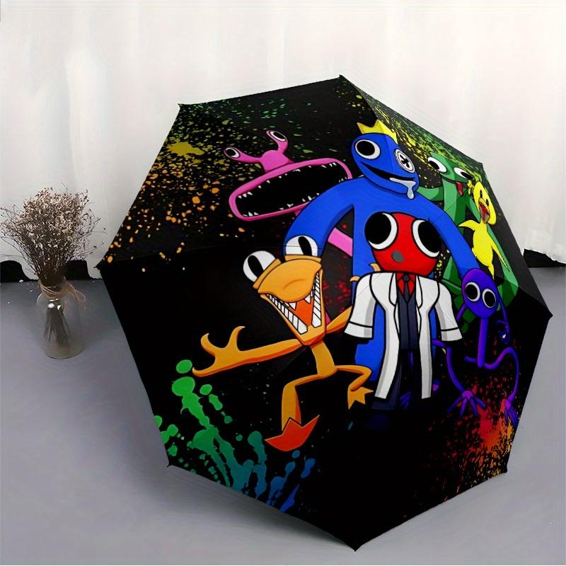 1pc Rainbow Friends Automatic Umbrella 8-Bone Design Compact Gear for Outdoor Travel, Perfect Gift for Friends or Family yy280828122