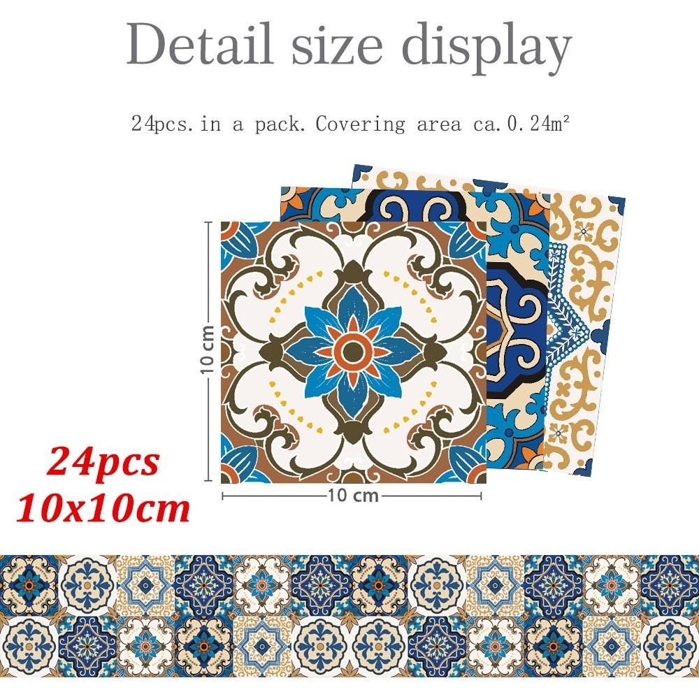 Practical Tile Stickers PVC DIY Decal Vintage/Retro Waterproof