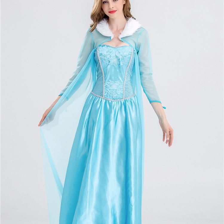 Frozen Adult Elsa & Anna Princess Gown for Anime Performance