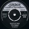 7inch Record FATS DOMINO - Valley Of Tears / It's You I Love 45HLP8449 London Records, UK Rock Used
