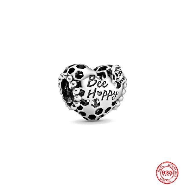 S925 серебряные тонкие бусины подходят для модного оригинального браслета, ожерелье, кулон для женщин, висячие блестящие подвески для мамы, ювелирные изделия