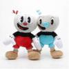 2pcs/set 10" Cuphead Plush Mugman Mecup And Brocup Stuffed Doll-1 Shj