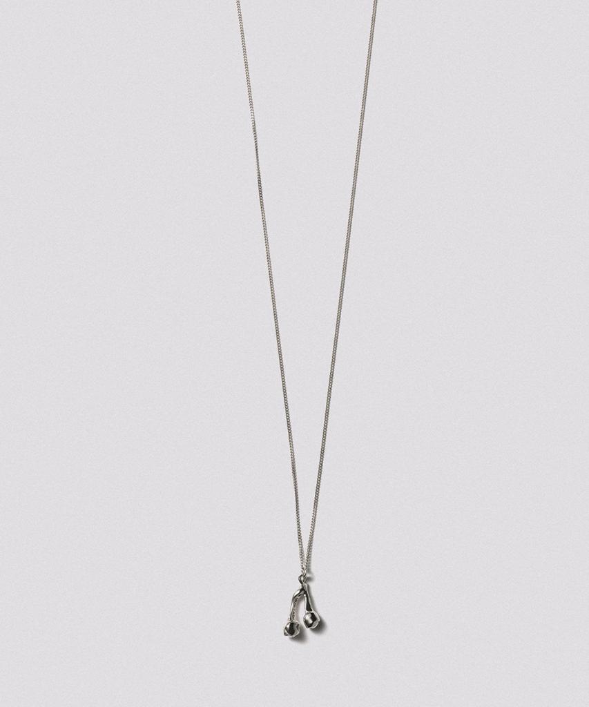 Hustad 237 Flower Ball Necklace _ 925 Silver Flower Ball Necklace
