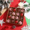 16Pcs Christmas Tree Hanging Decorations Ball Ornaments 6 Cm Shatterproof Xmas Decor for