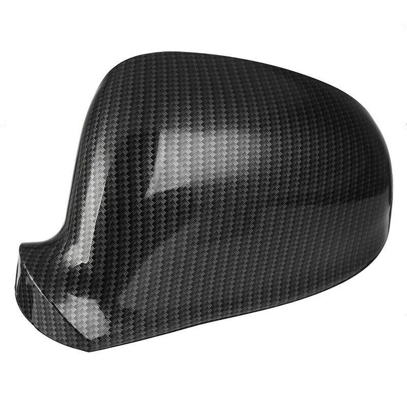 2 шт. карбоновый боковой чехол для зеркала заднего вида с отделкой в ​​виде ракушки для Volkswagen VW Golf Rabbit Jetta MK5 2006 2007 2008