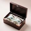 Classical Ceramic Tea Jar Set with Wooden Box