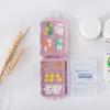 3-Layer Degradable Mini Dispenser Wheat Straw Medicine Storage Pill Boxes Travel Sealed