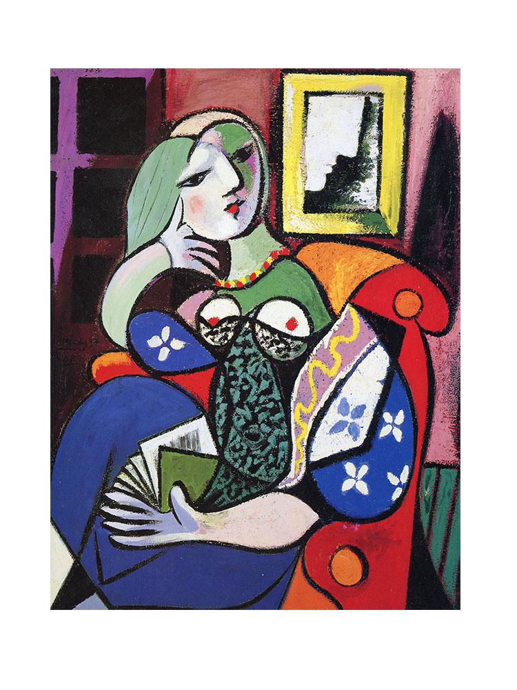 Классическое произведение искусства Пикассо, абстрактные женские постеры, холст, живопись, граффити, настенное искусство для современной гостиной, домашний декор, Куадрос