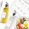 Этикетки для масла и уксуса на бутылки, 50 кухонных этикеток для бутылок-диспенсеров для уксуса и масла, Наклейки-этикетки на банки для бутылок с оливковым маслом, Кухонные приправы